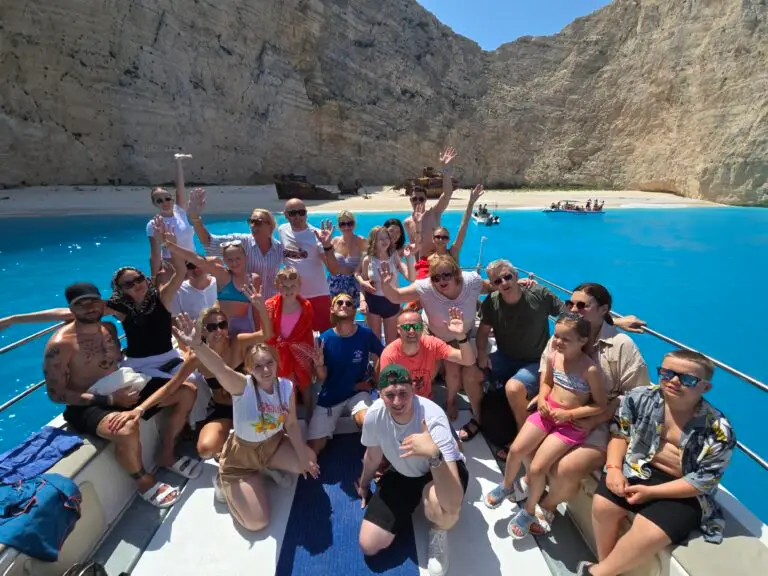 Zatoka Wraku Navagio, plaża w Zatoce wraku, rejs z polskim przewodnikiem, Grecja, Zakynthos