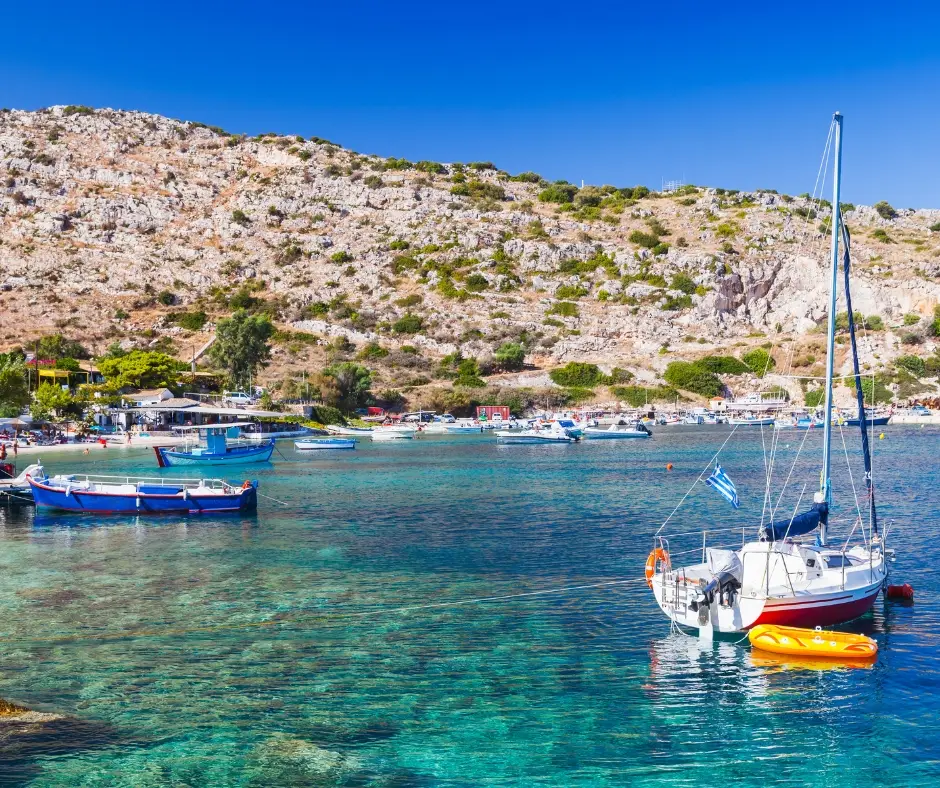 Port Agios Nikolaos na północy Zakynthos