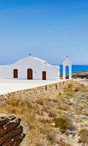 Biały Kosciol Agios Nikolaos na wyspie Zakynthos Zakinthos w Grecji - wycieczki fakultatywne po polsku